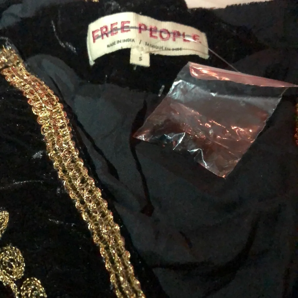 Free People Abbie Velvet Bed Jacket